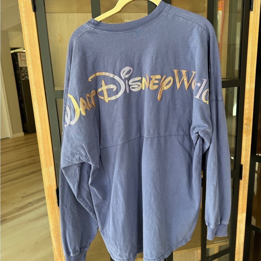 Walt Disney World 50th Anniversary Spirit Jersey tee pullover LongSleeve glitter - Picture 9 of 13